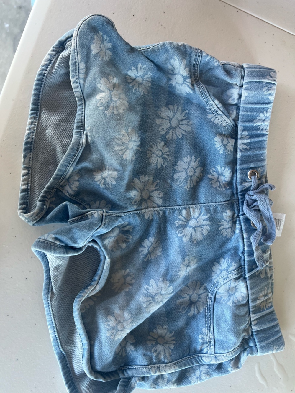 Members mark Light Blue Floral Kids Shorts